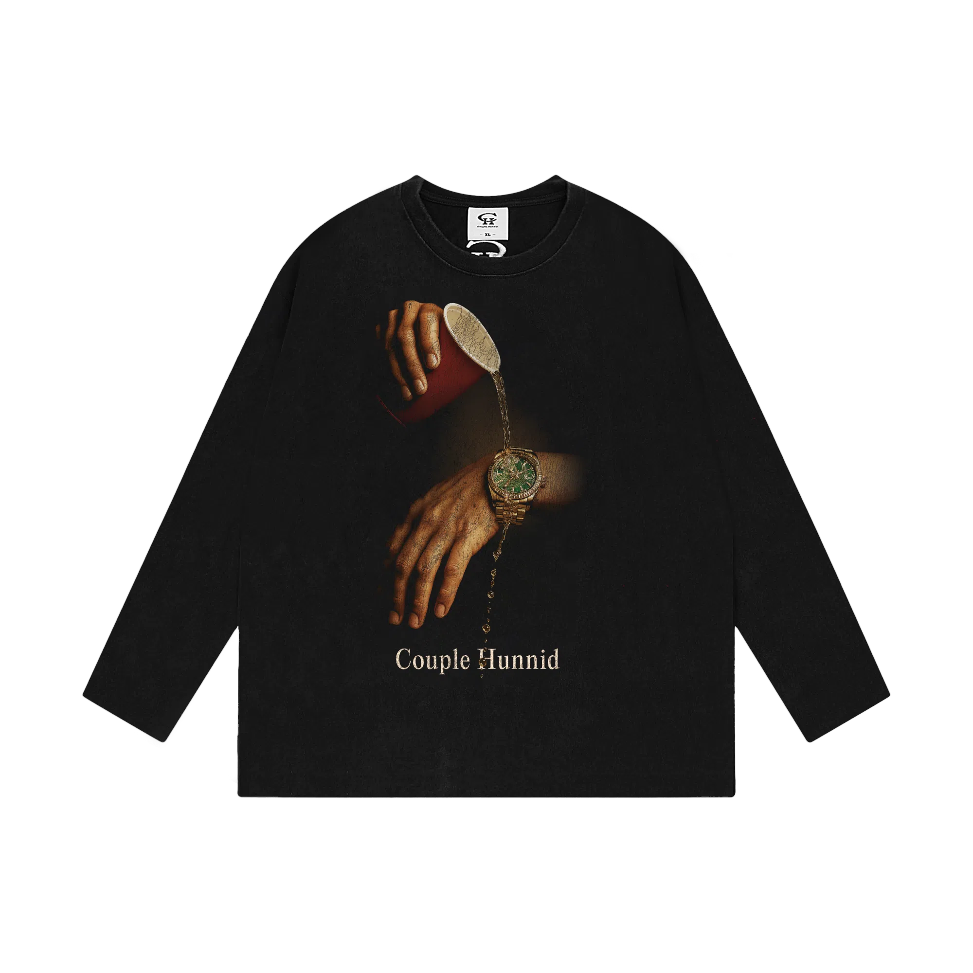 Couple Hunnid Vintage Print Long Sleeve Tee