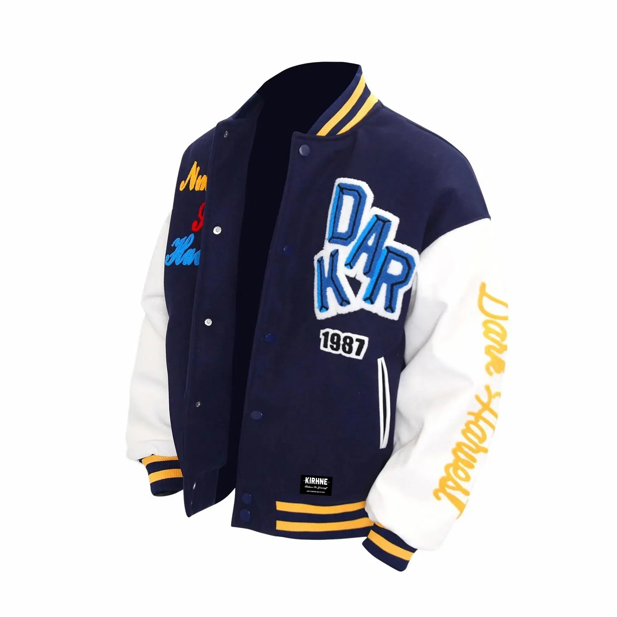 KIRHNE Vintage Baseball Jacket