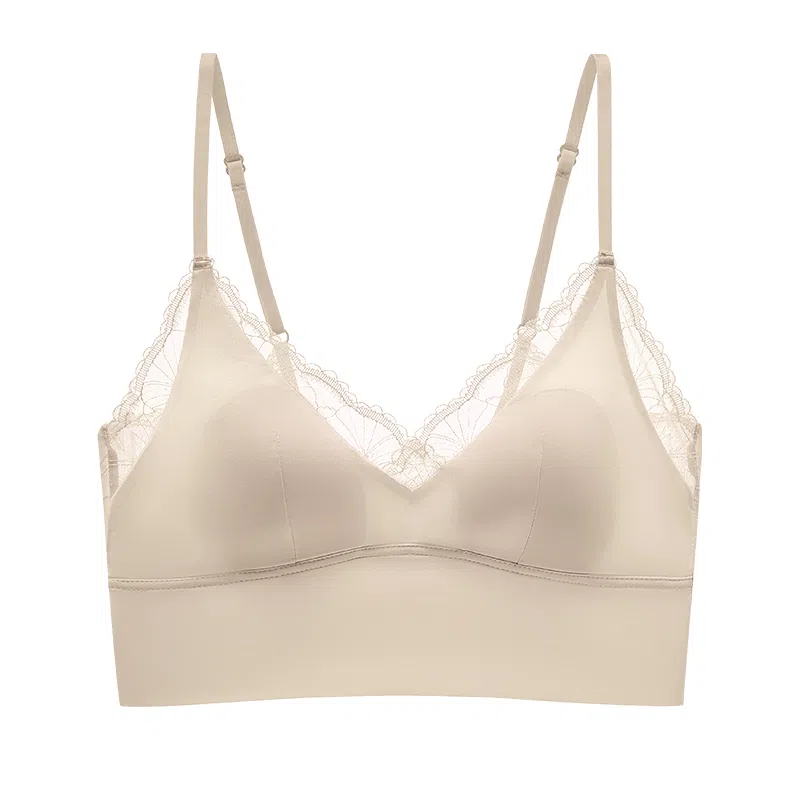 二三二三 法式超薄无痕隐形性感蕾丝内衣聚拢防下垂收副乳柔软亲肤舒适透气美背文胸 女款