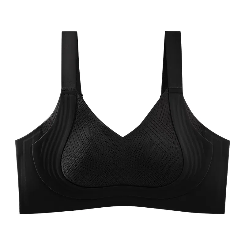 二三二三 日常简约隐形无痕舒适提拉聚拢防下垂内衣透气柔软亲肤妈生感美背时尚百搭无钢圈可调节肩带文胸 女款