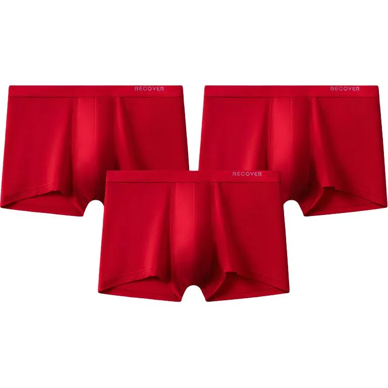 舒雅 舒适亲肤透气凉感平角内裤 男款