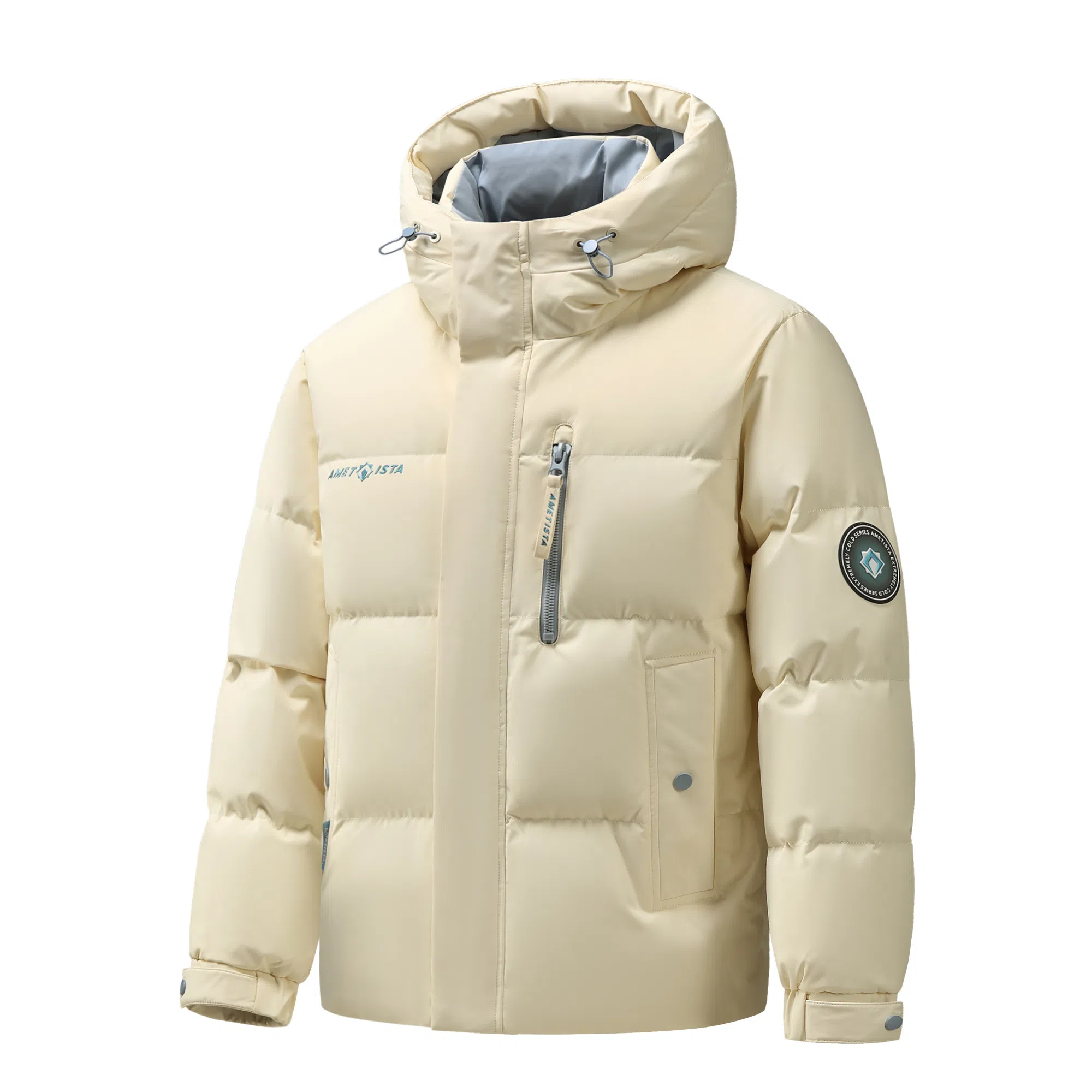 鸭鸭 紫钻系列 中青年时尚韩版潮流百搭短款连帽外套户外运动防风保暖休闲面包羽绒服 男女同款