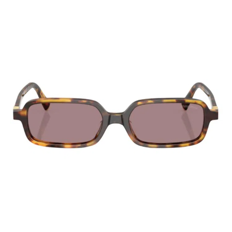 Miu Miu Square Metal Sunglasses Brown