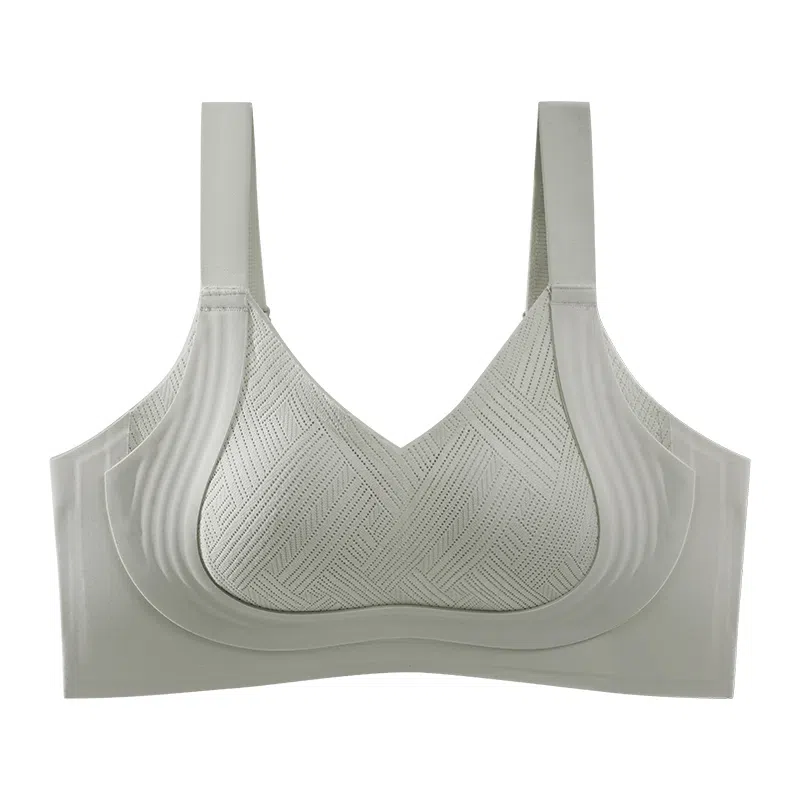 二三二三 日常简约隐形无痕舒适提拉聚拢防下垂内衣透气柔软亲肤妈生感美背时尚百搭无钢圈可调节肩带文胸 女款