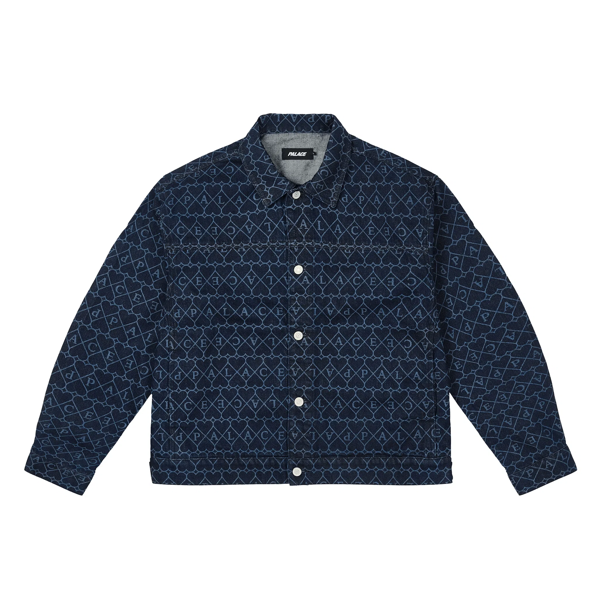 PALACE FW25 HEART DENIM JACKET logo