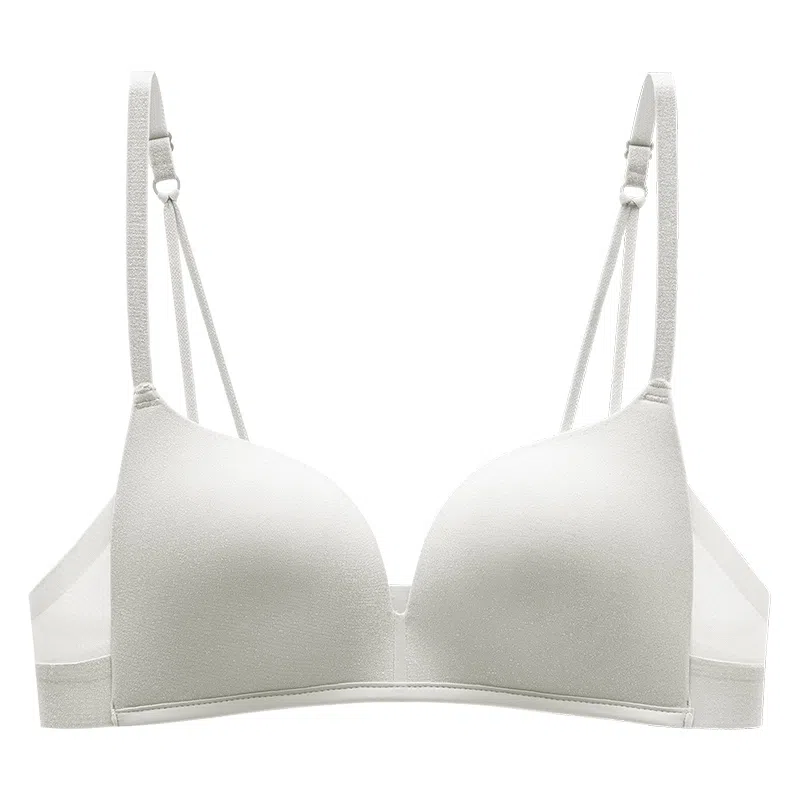 二三二三 简约无痕隐形亲肤柔软舒适内衣聚拢防下垂侧收副乳呼吸感美背时尚百搭日常无钢圈可调节肩带文胸 女款