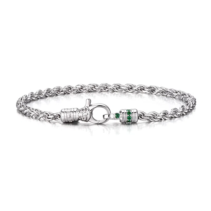 IDEAGEMER Iris Braided Chain Bracelet Copper Men