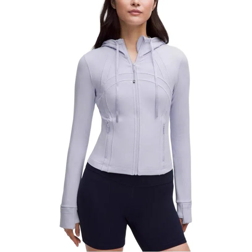 lululemon Hooded Zip Jacket Khaki