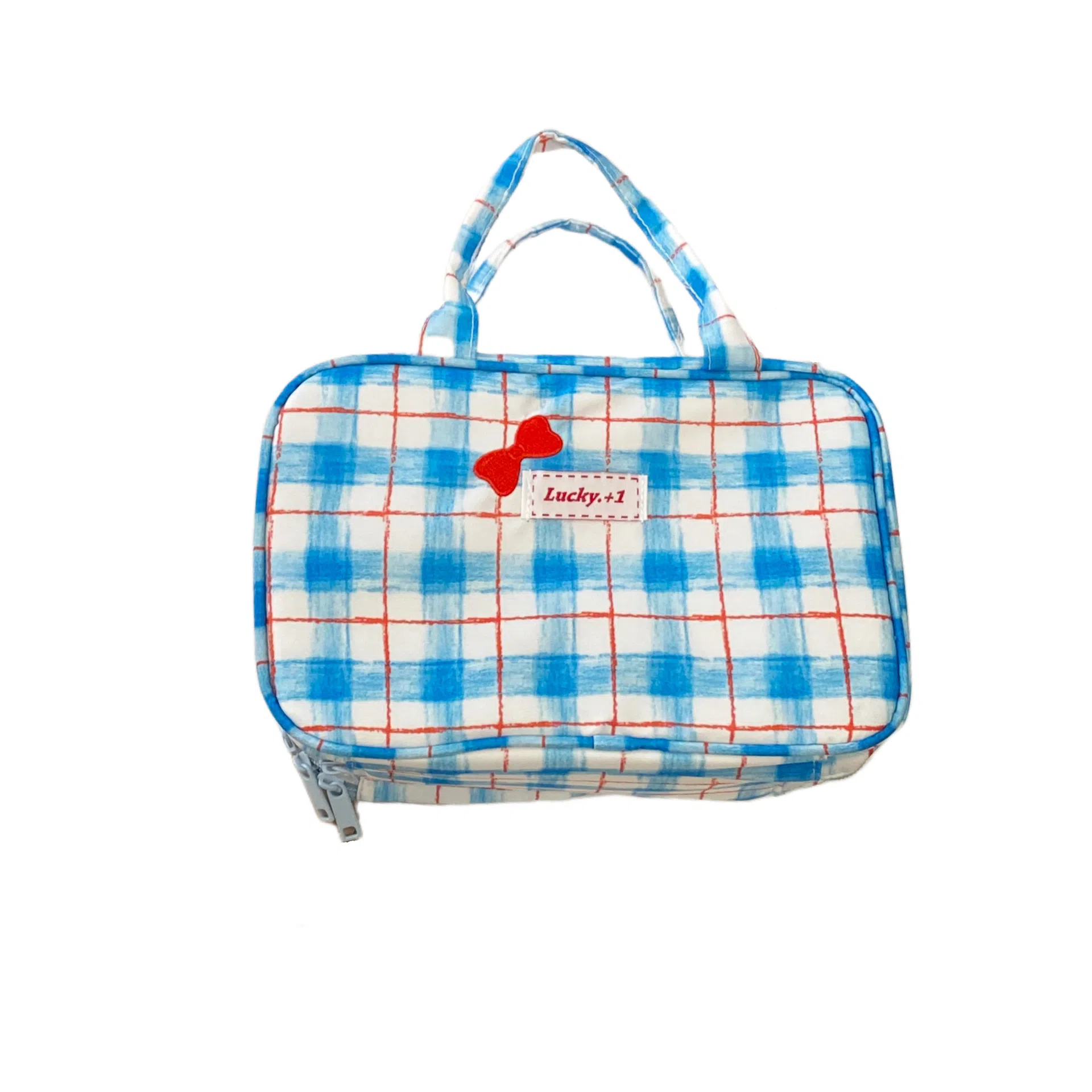 馨枕居少女粉色三层化妆包大容量便携式手提化妆袋旅行出差化妆品收纳包化妆包 便携收纳防尘