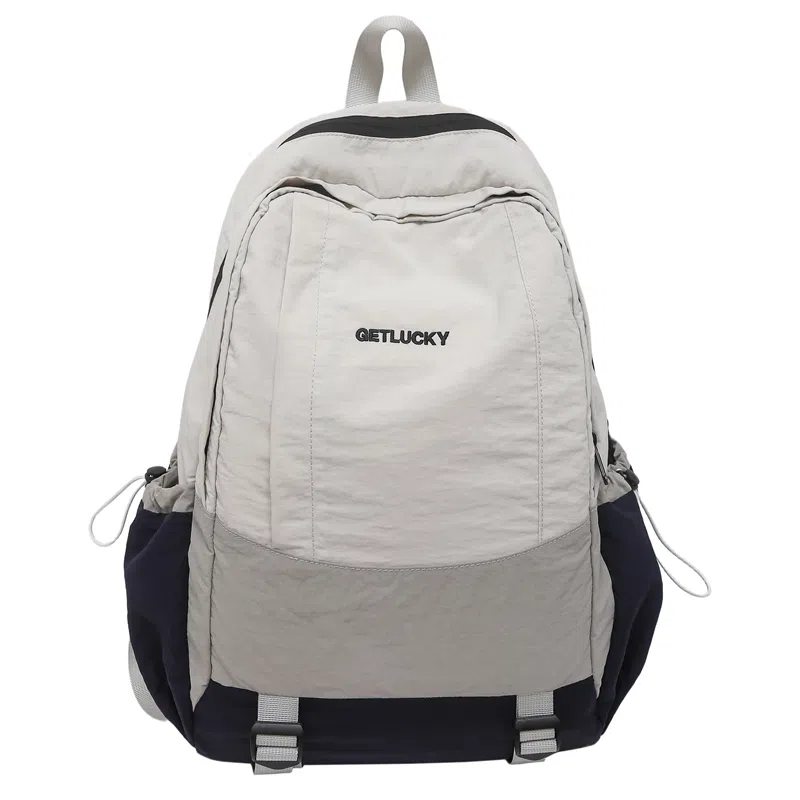 茵初 休闲补习大学轻便小学背包初高中旅行时尚徒步 尼龙 双肩包 男女同款情侣款 多色