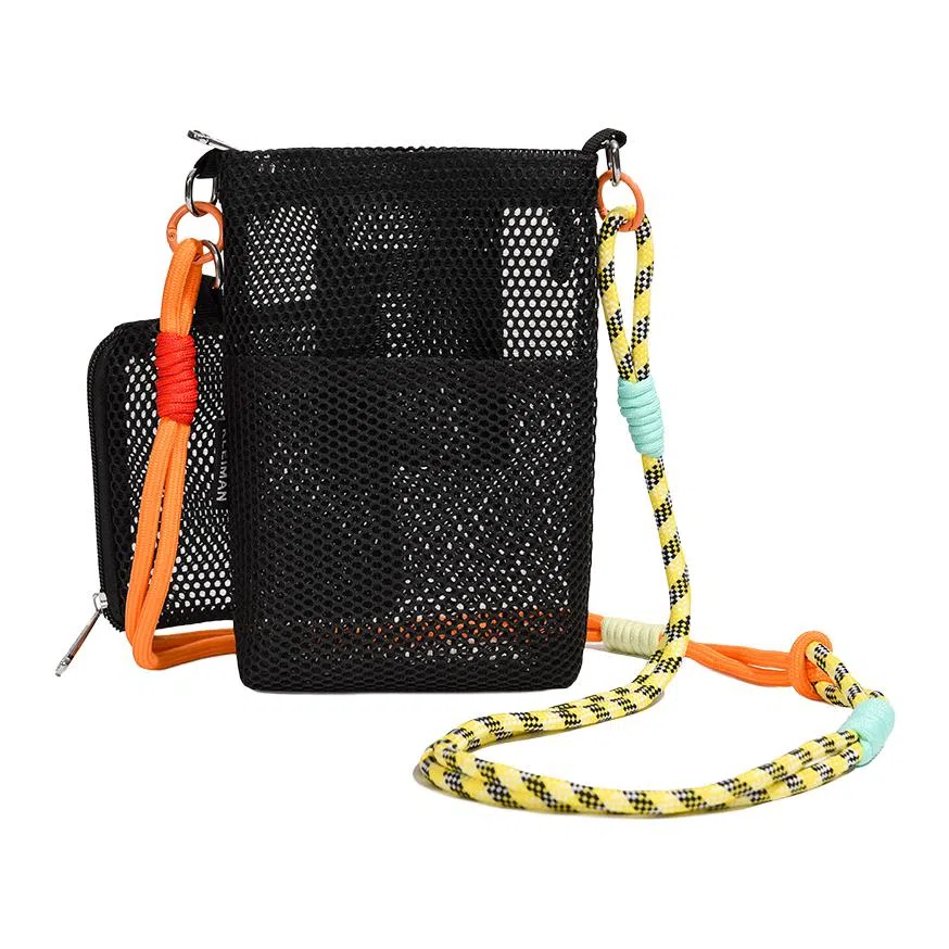 醇龙 网面设计轻便镂空透气 尼龙 斜挎包 女款 多色