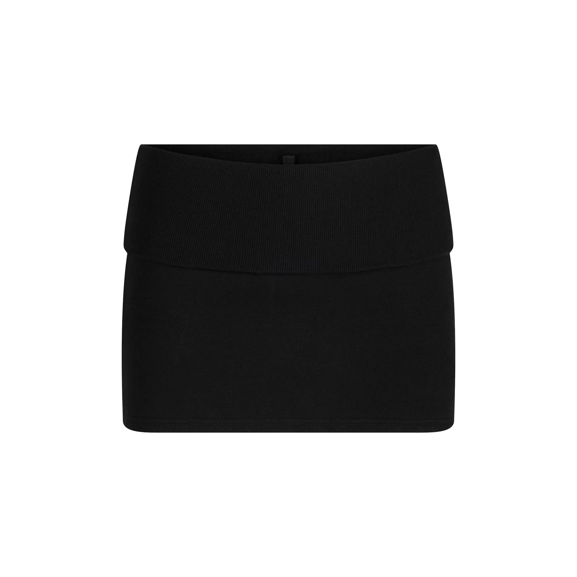 SKIMS Cotton Fleece Foldover Mini Skirt