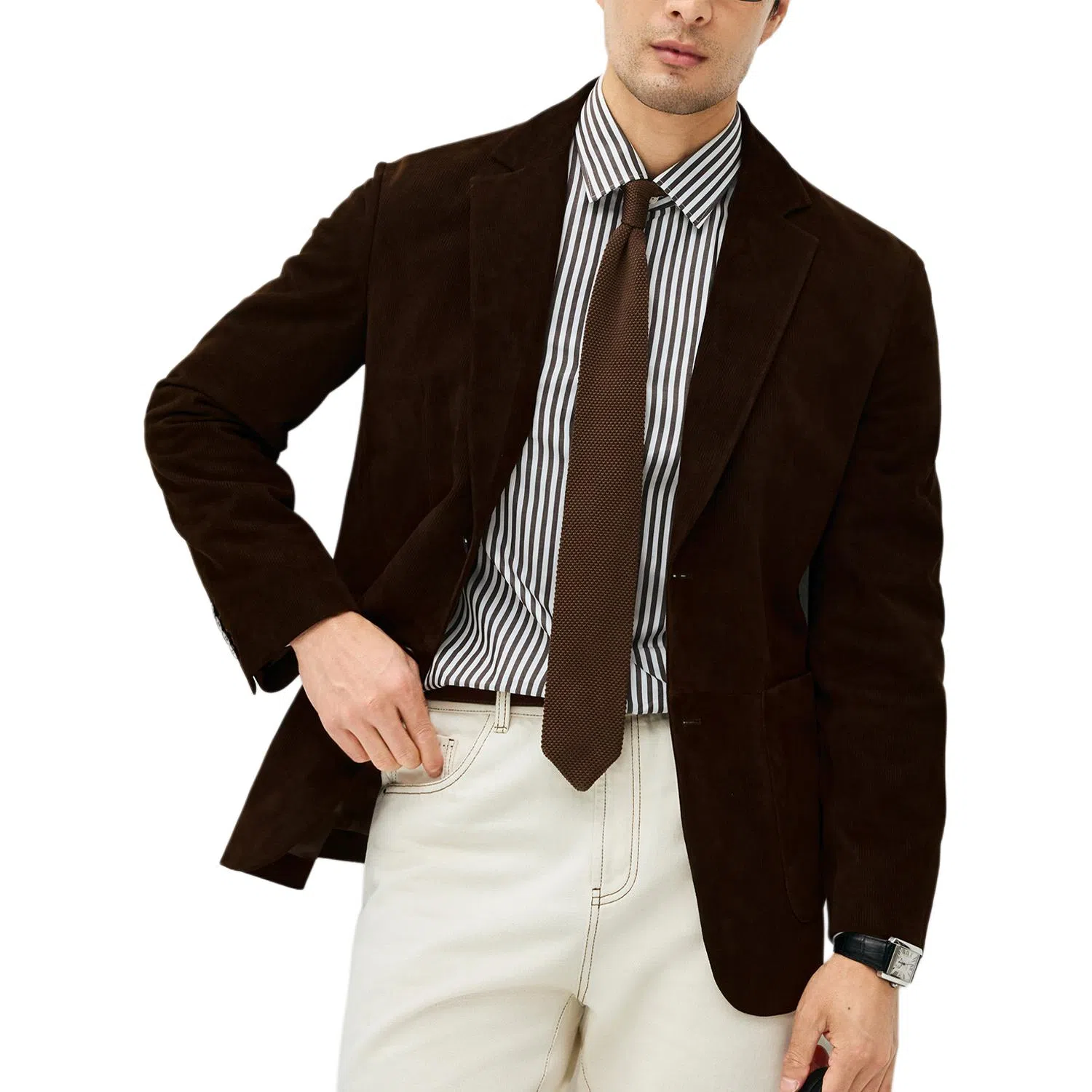 丹宁哲学 高端新西兰头层休闲长袖皮衣 男款