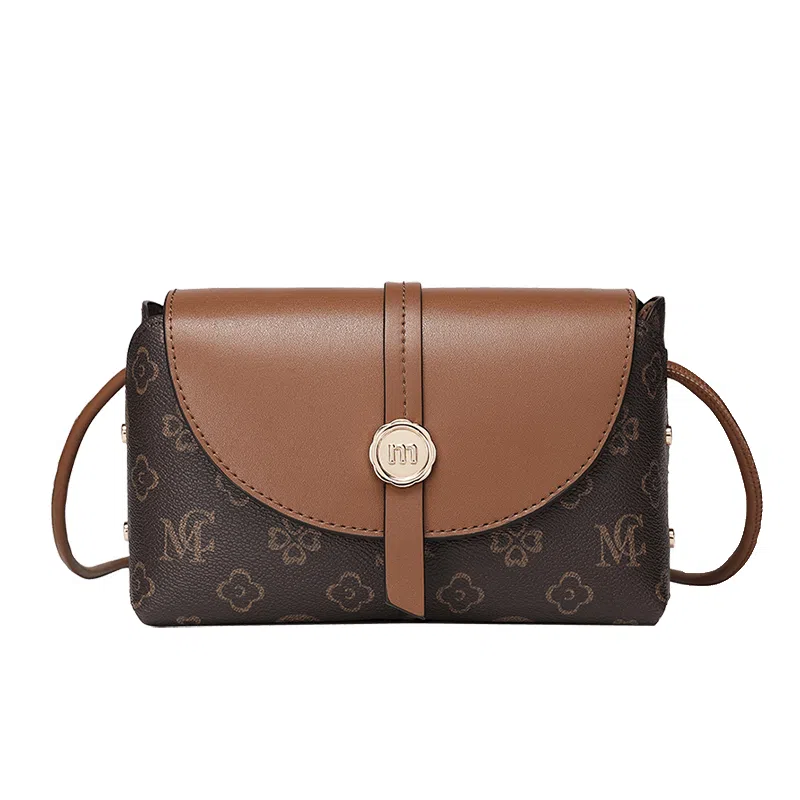 稻草人 百搭通勤时尚简约 聚氯乙烯革拼聚氨酯革 单肩包 女款 多色