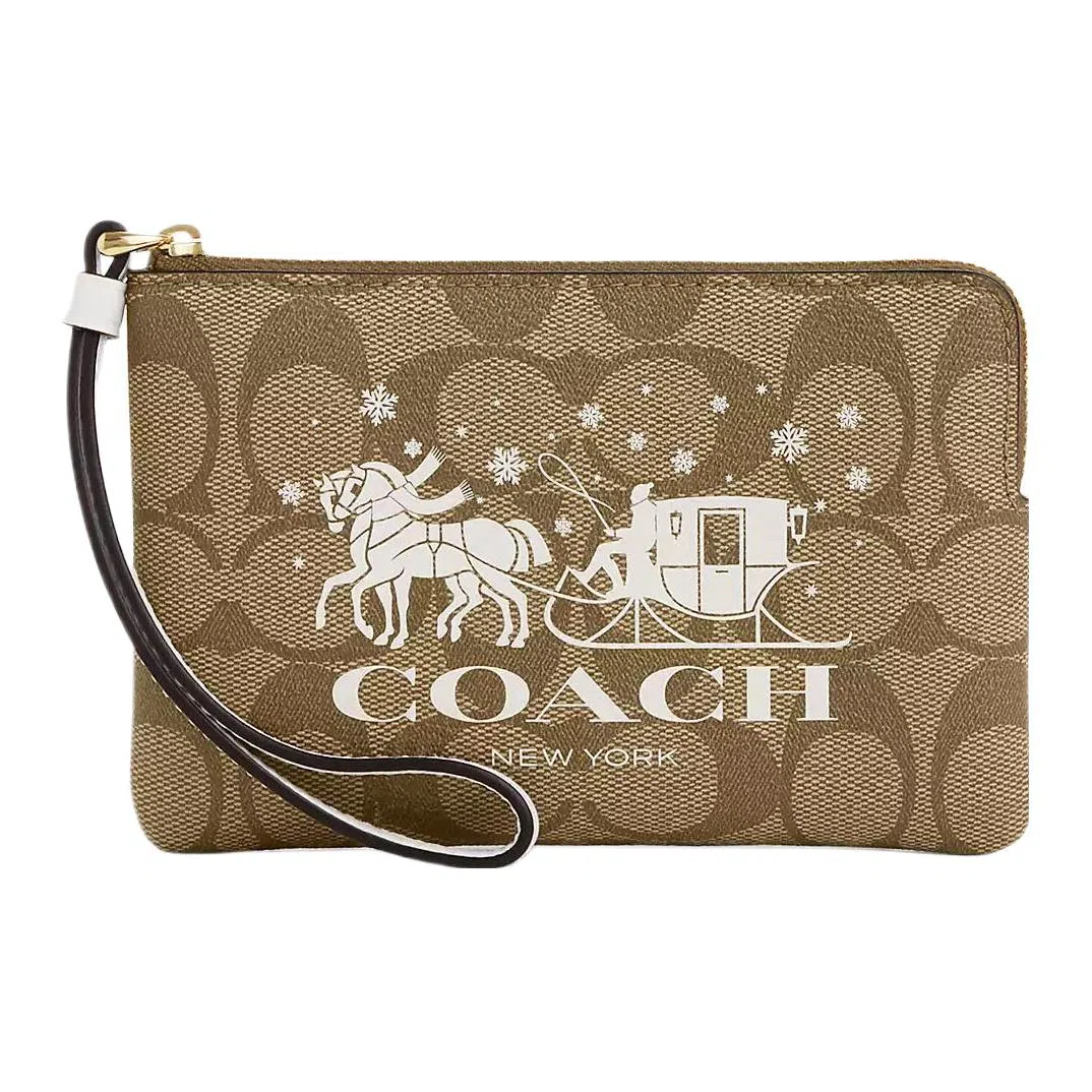 COACH Corner Zip Wristlet 16