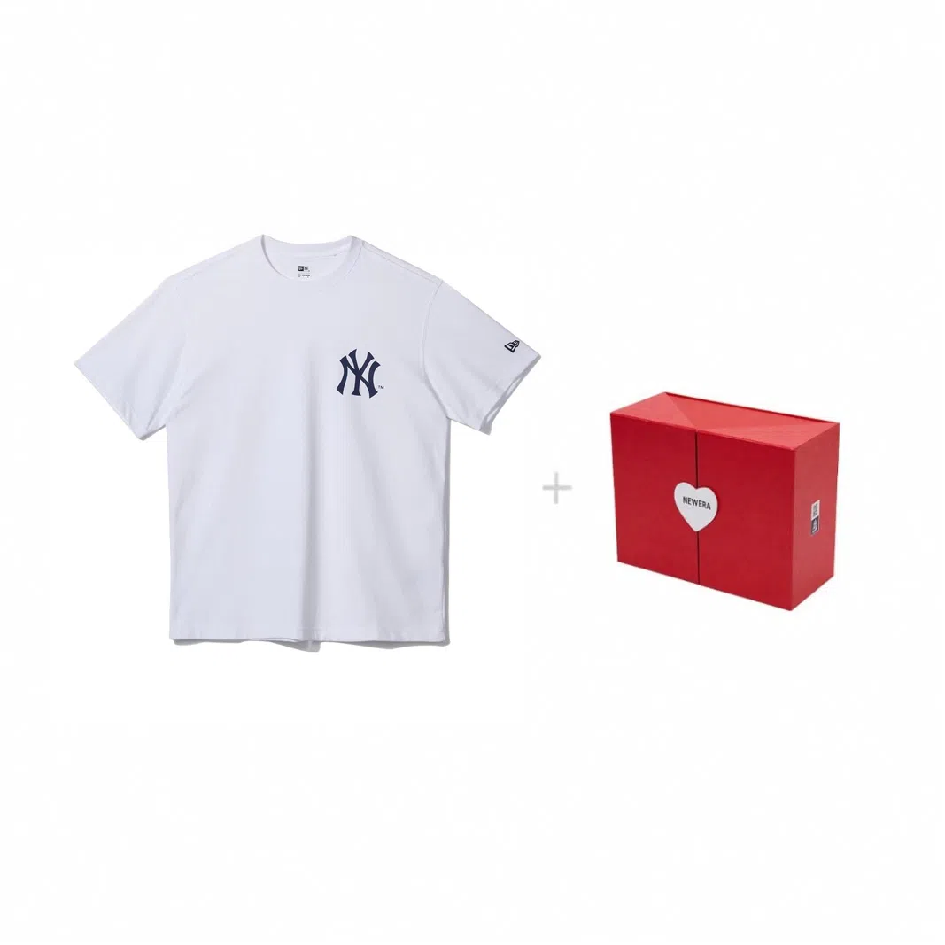 New Era MLB Yankees Tee White