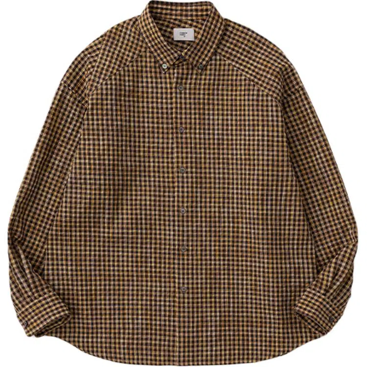 COMMON SCENTS Plaid Loose Fit Shirt