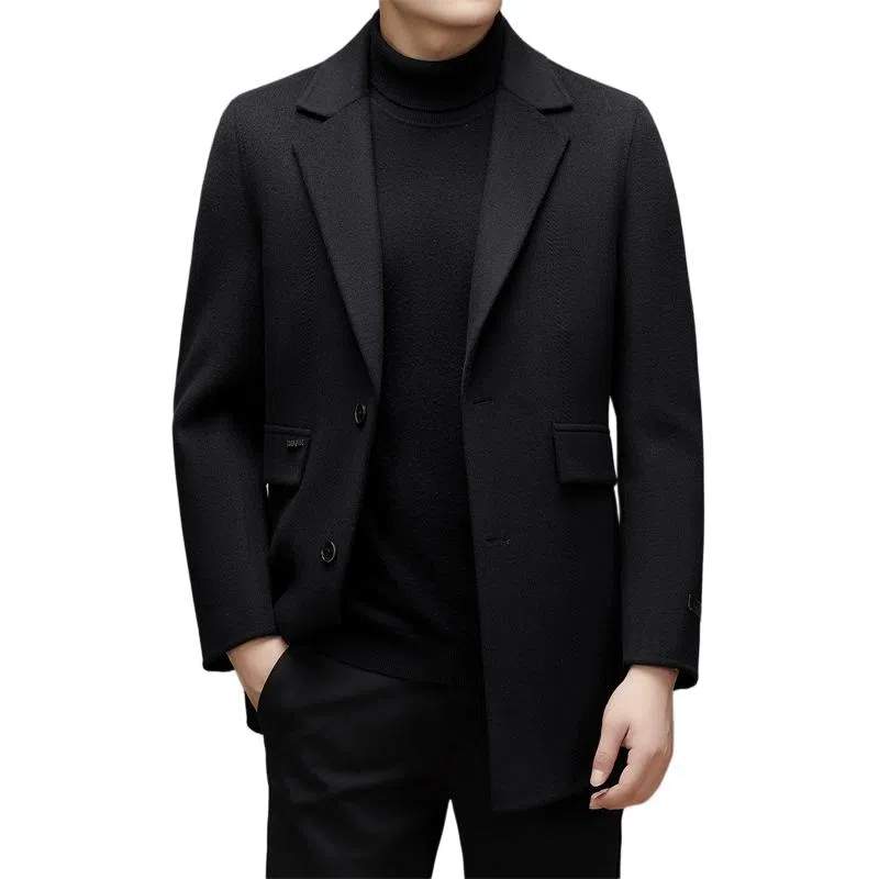 太子龍 高端毛呢呢子双面呢冬季西装 男款