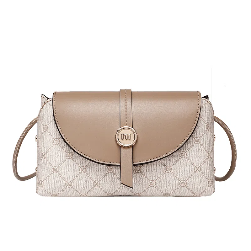 稻草人 百搭通勤时尚简约 聚氯乙烯革拼聚氨酯革 单肩包 女款 多色