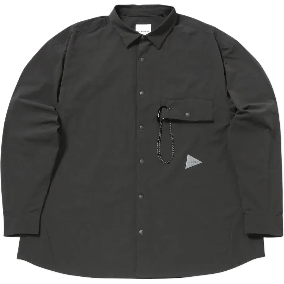 and wander FW25 light w cloth shirt