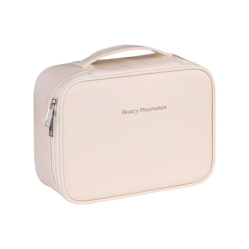 悦语实用包 便携收纳防尘 简约高级化妆包 女生美妆收纳随心拆分大容量高多功能化妆品收纳高颜值美妆收纳盒