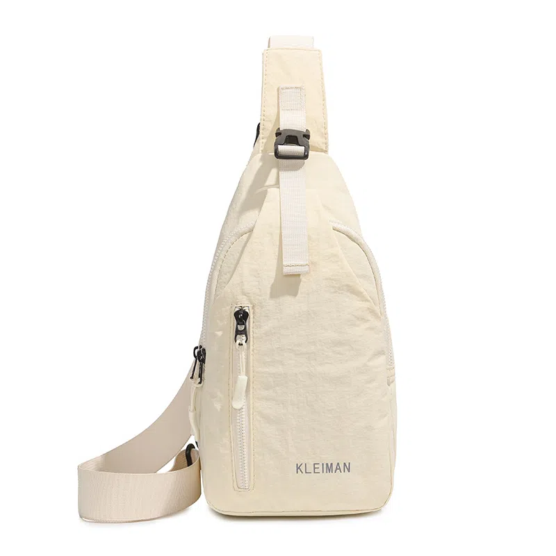 醇龙 韩潮时尚多功能简约纯色 尼龙 胸包 常规 男女同款情侣款 多色