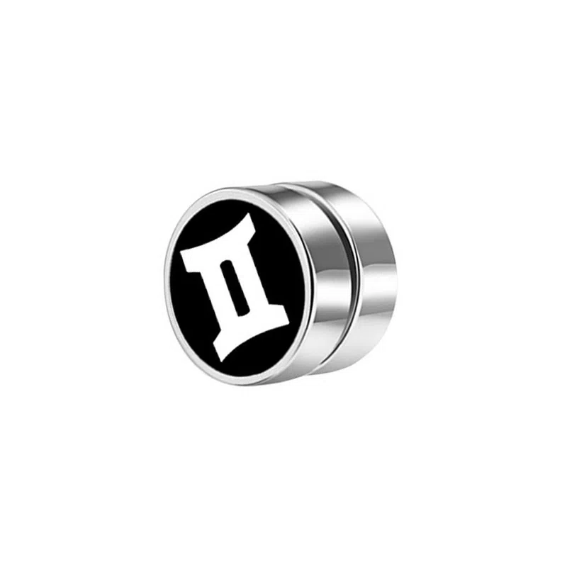 【12星座系列】 零界 韩版无耳洞磁力个性磁石 合金 耳夹 男女同款情侣款