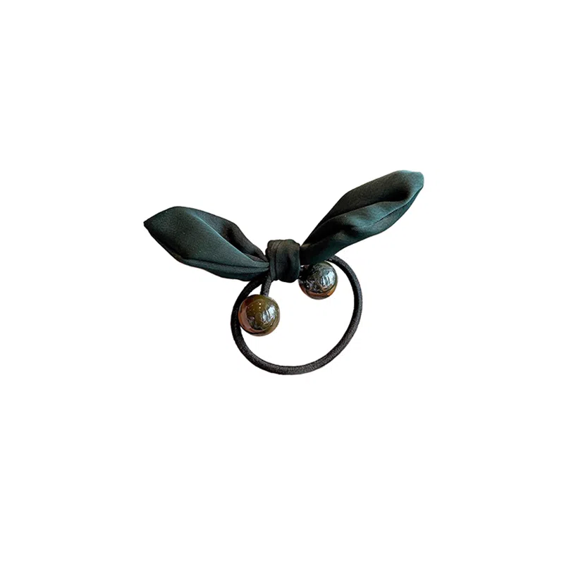 水中玉 樱桃蝴蝶结发圈扎头发发绳高弹力不伤发马尾丸子头发饰#好运 皮筋 头绳 女款