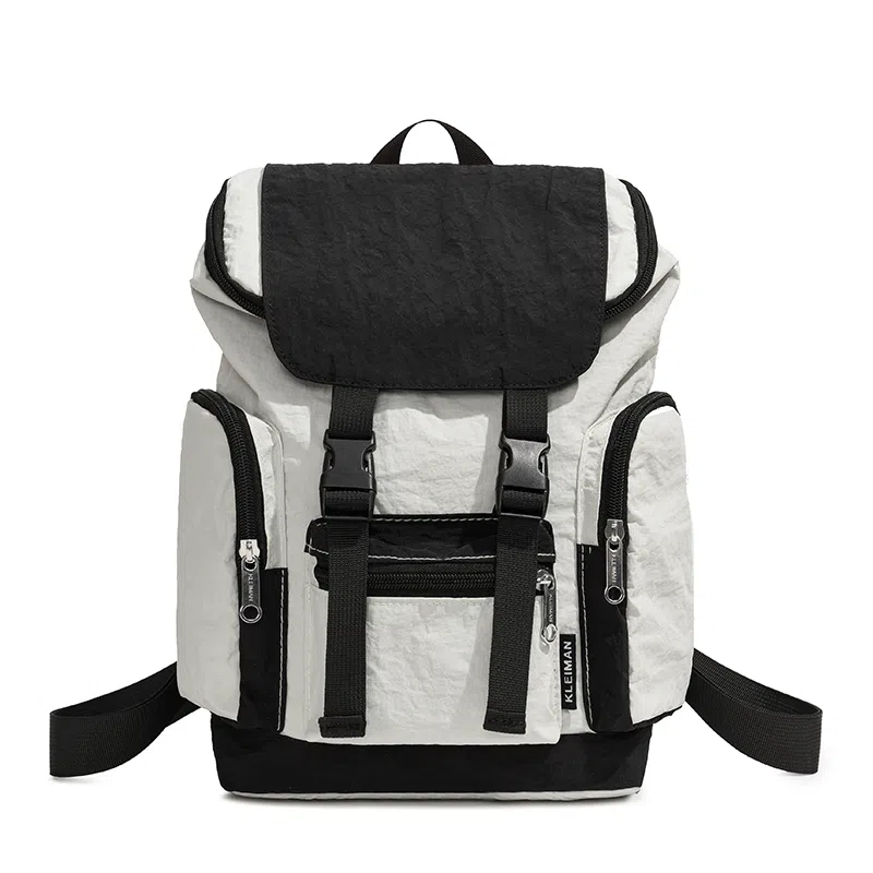 醇龙 户外轻便大容量背包百搭撞色旅行校园 尼龙 双肩包 常规 男女同款情侣款 多色