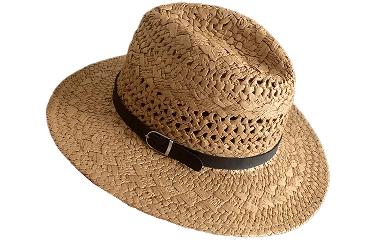 优幽兰 复古巴拿马风编织草帽女时尚潮流大帽檐遮阳帽海边度假拍照打卡百搭防紫外线太阳帽潮显脸小 纤维素材料 防晒帽 女款