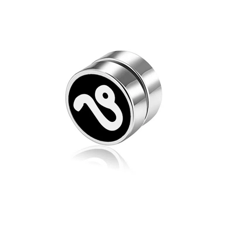 【12星座系列】 千桐 韩版无耳洞磁力个性 合金 耳夹 男女同款情侣款