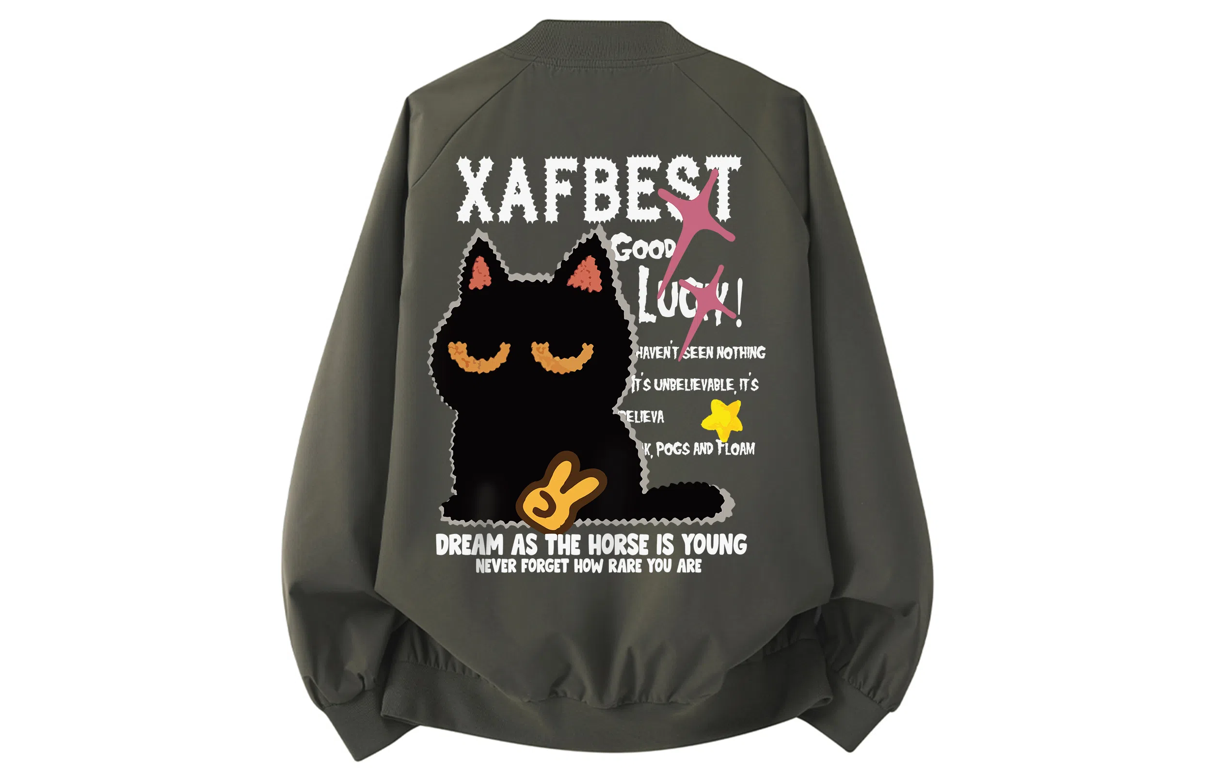 XAFB Retro Cartoon Logo Jacket