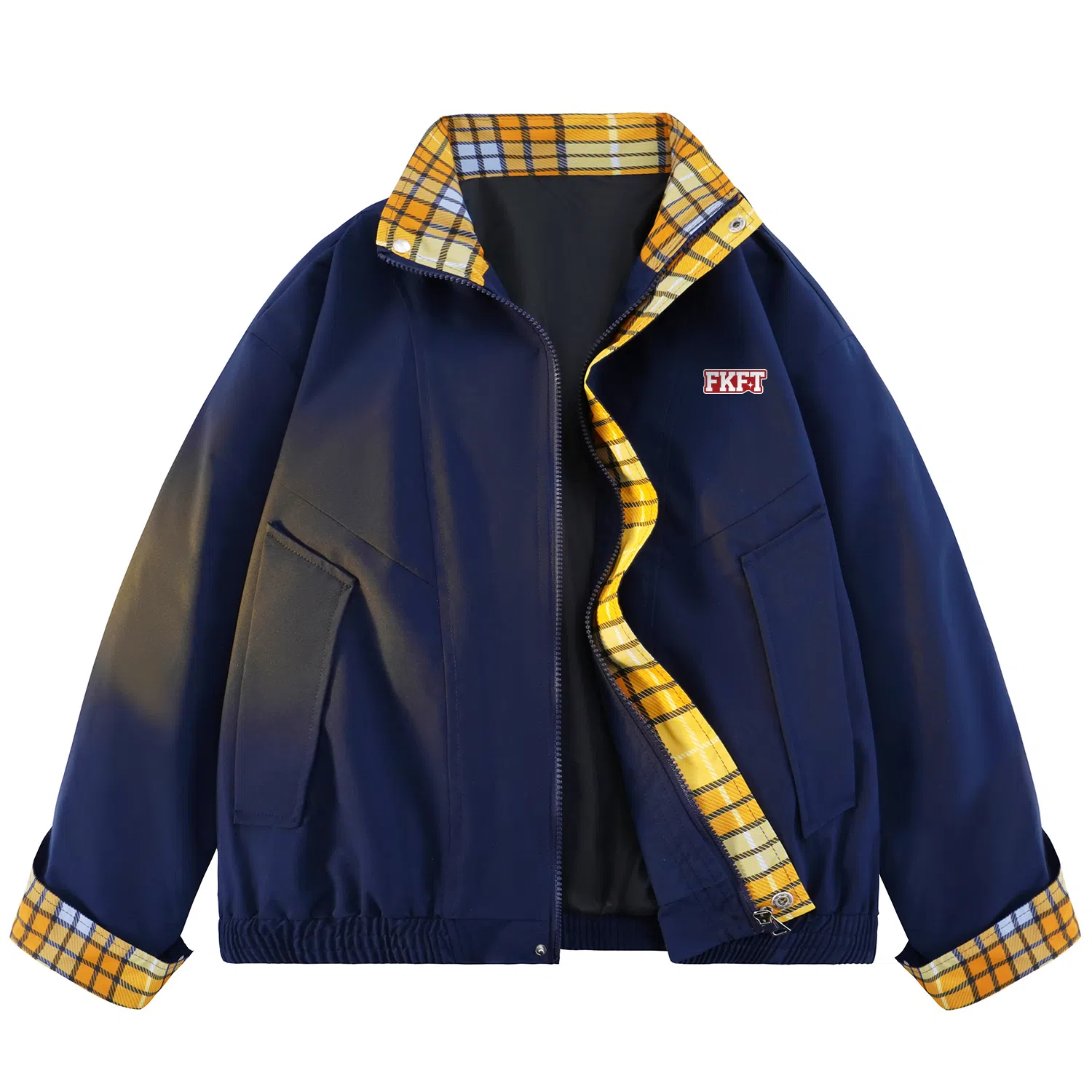 FKFT Plaid Logo Jacket