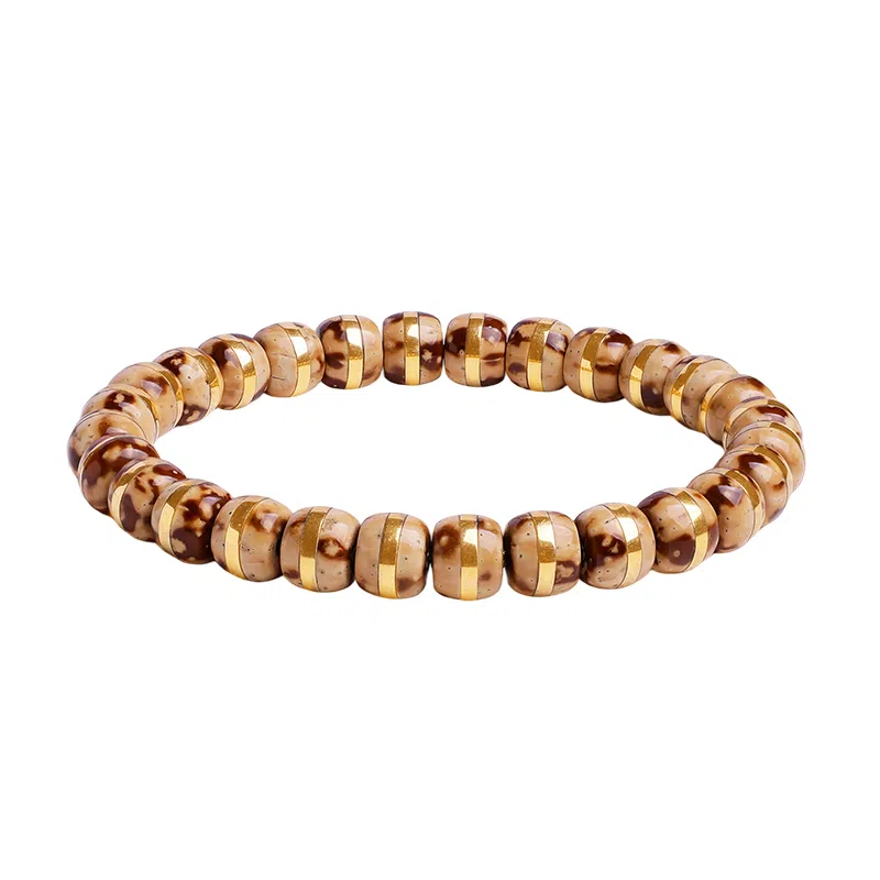 木盛缘 【招财鼠  鼠你有钱】实心镶嵌佛珠念珠文玩单圈#好运 紫金鼠 手串 男女同款情侣款