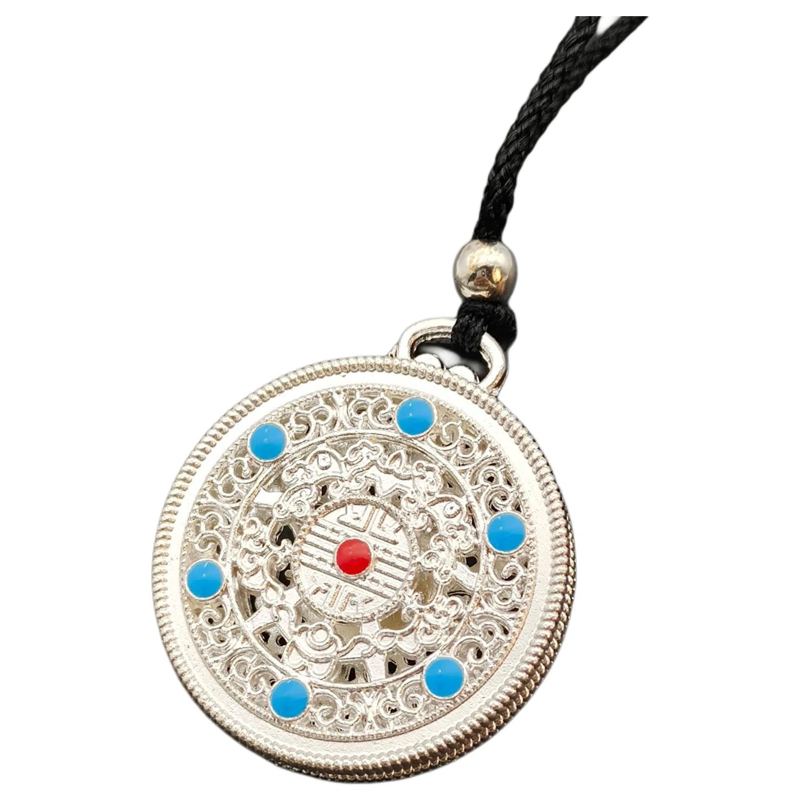 【正财偏财滚滚来】 千桐 转动罗盘风生水起！ 新中式国潮复古风八宝花盘#好运 合金 挂件 男女同款情侣款