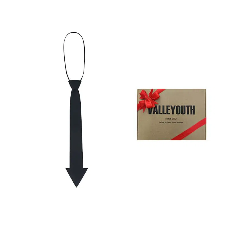 VALLEYOUTH Futuristic Arrow Tie Black
