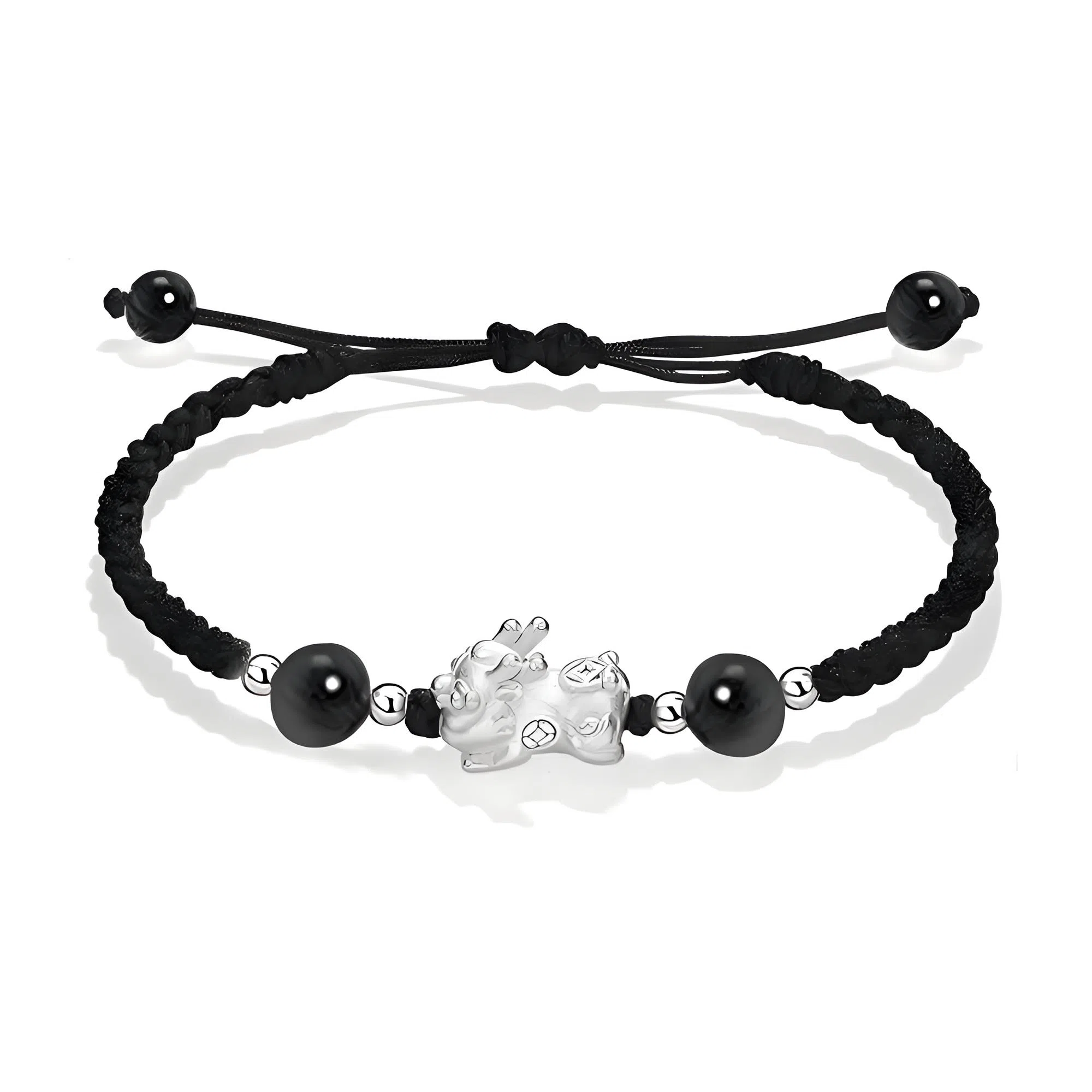 灵晔 招财貔貅 小众设计新中式招财纳福吞金兽转运浪漫#好运 织物 手绳 男女同款情侣款