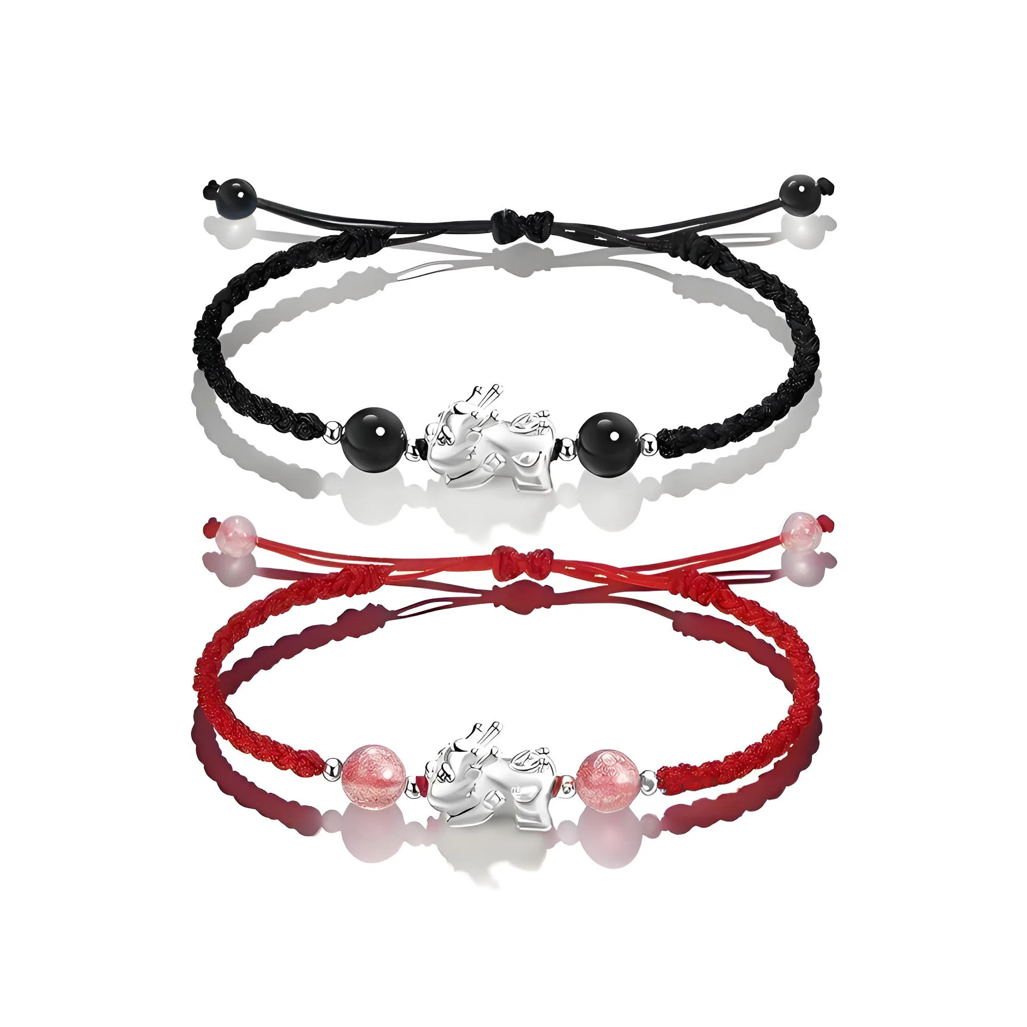 灵晔 招财貔貅 小众设计新中式招财纳福吞金兽转运浪漫#好运 织物 手绳 男女同款情侣款