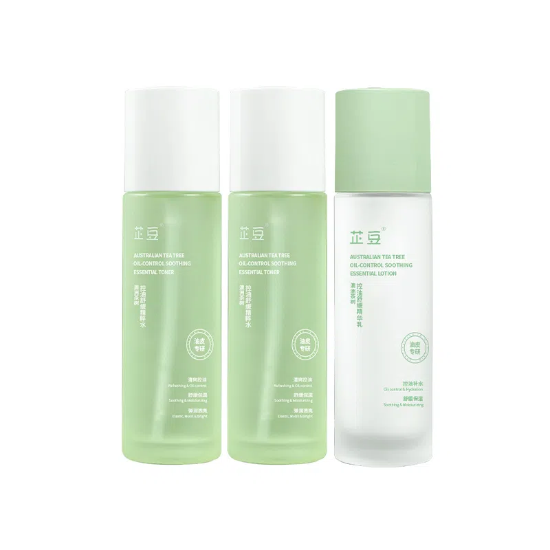 芷豆 水乳茶树油皮收毛孔夏季护肤套装学生女 保湿控油舒缓补水