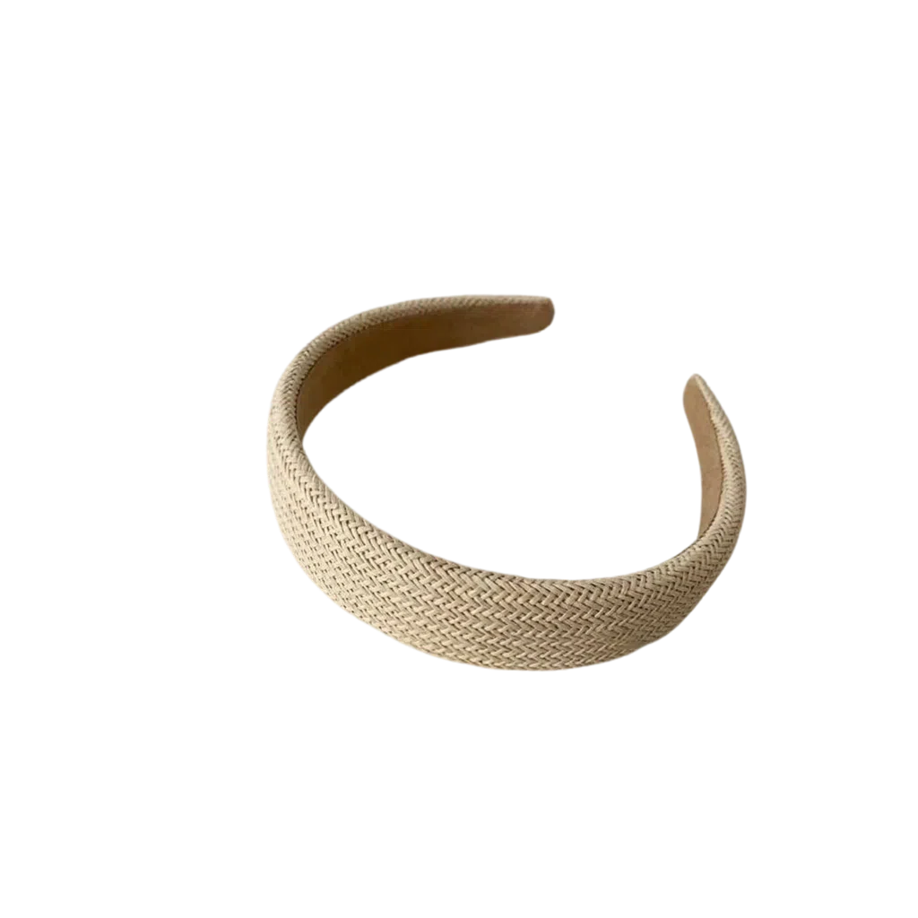 希铃 百搭气质纯色编织款 棉麻 发箍 女款