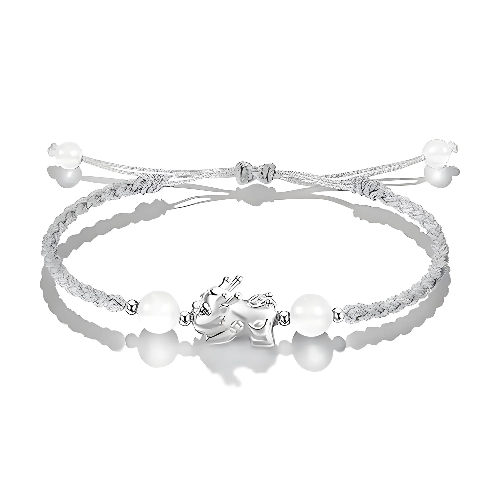 灵晔 招财貔貅 小众设计新中式招财纳福吞金兽转运浪漫#好运 织物 手绳 男女同款情侣款