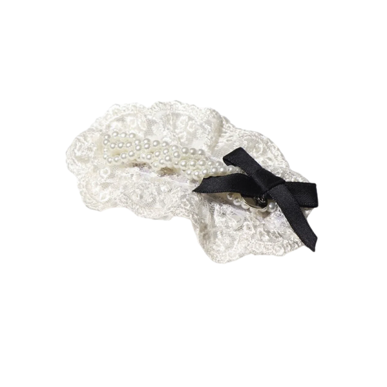 希铃 超仙气质蝴蝶结#好运 蕾丝 发夹 女款