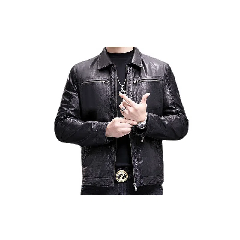 OGQG Leather Biker Jacket