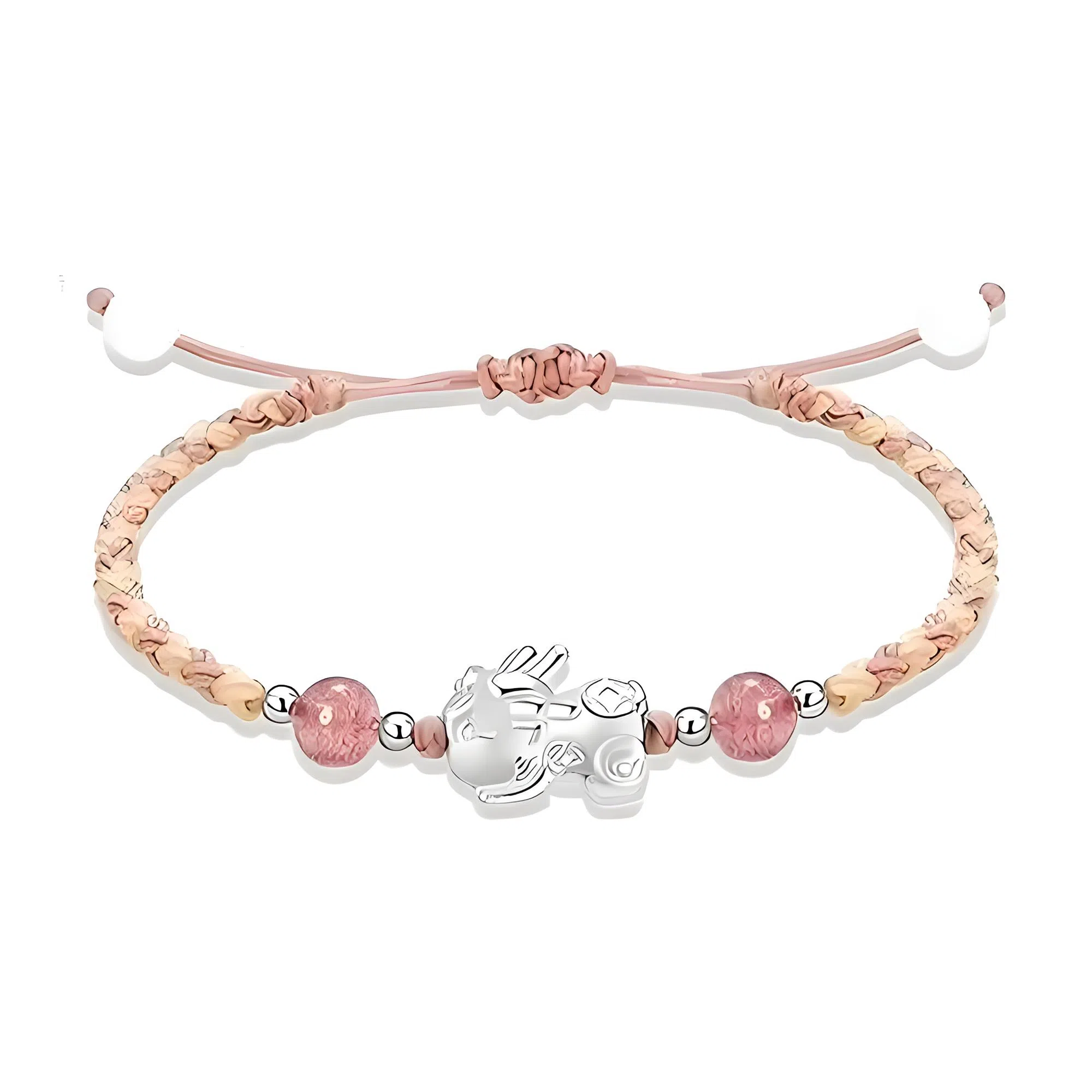 灵晔 招财貔貅 小众设计新中式招财纳福吞金兽转运浪漫#好运 织物 手绳 男女同款情侣款