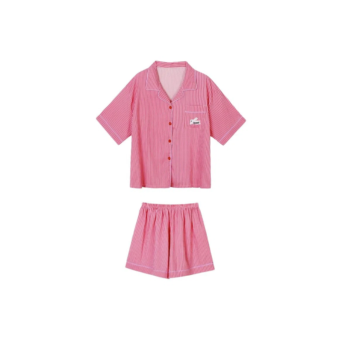 顶瓜瓜 条纹印花休闲舒适风格家居服睡衣套装 女款