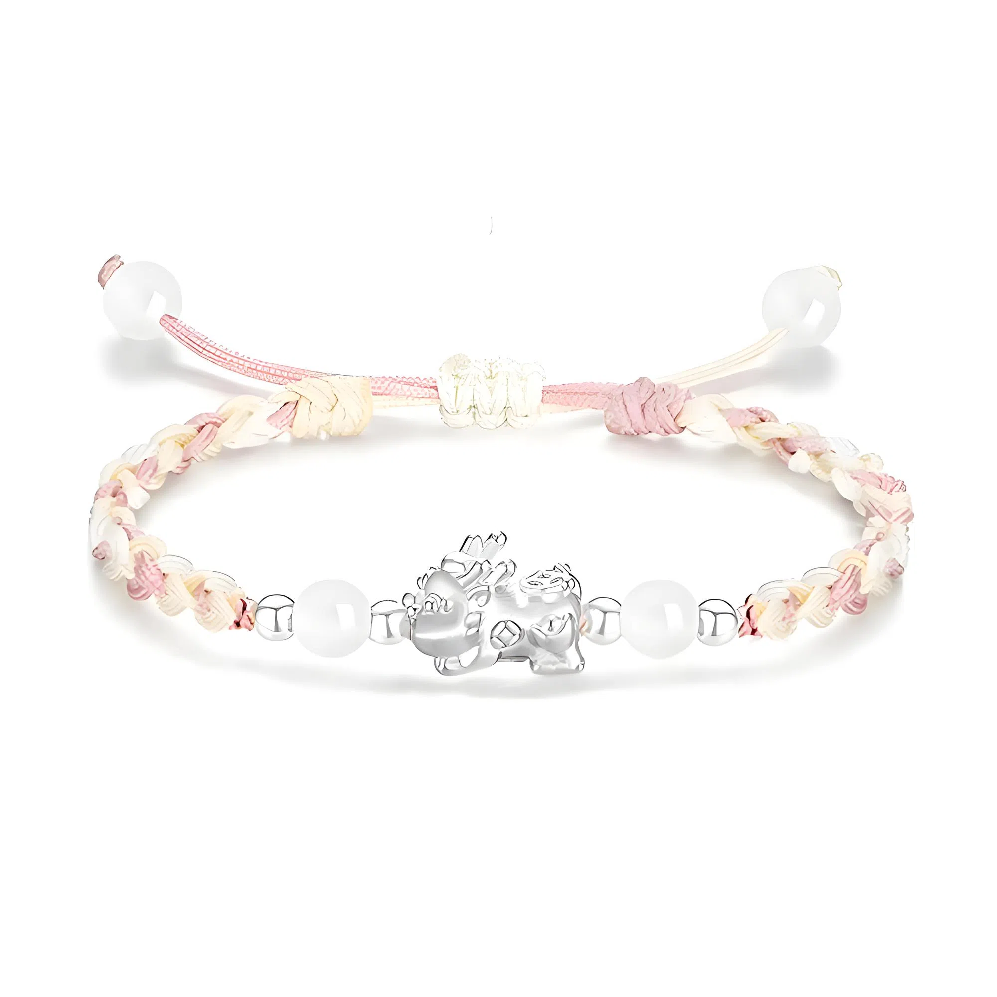 灵晔 招财貔貅 小众设计新中式招财纳福吞金兽转运浪漫#好运 织物 手绳 男女同款情侣款