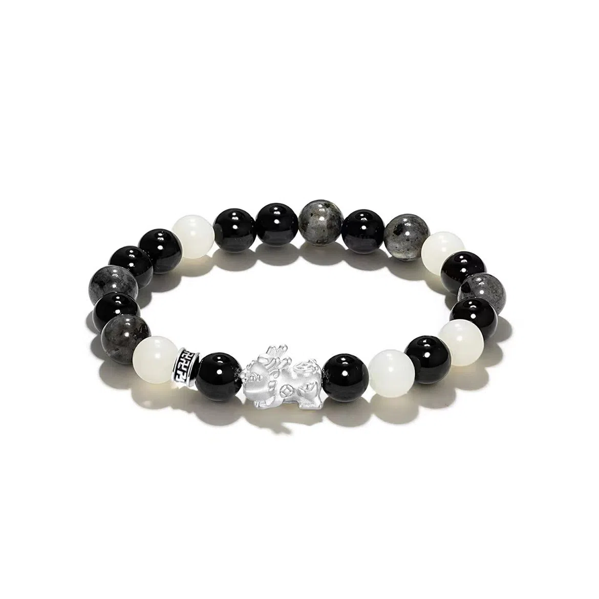 【999足银貔貅宝宝】 岁月静好 招财吸金纳福简约高级感招财吞金兽复古时尚轻奢小众百搭日常通勤#好运 菩提根 手串 男女同款情侣款