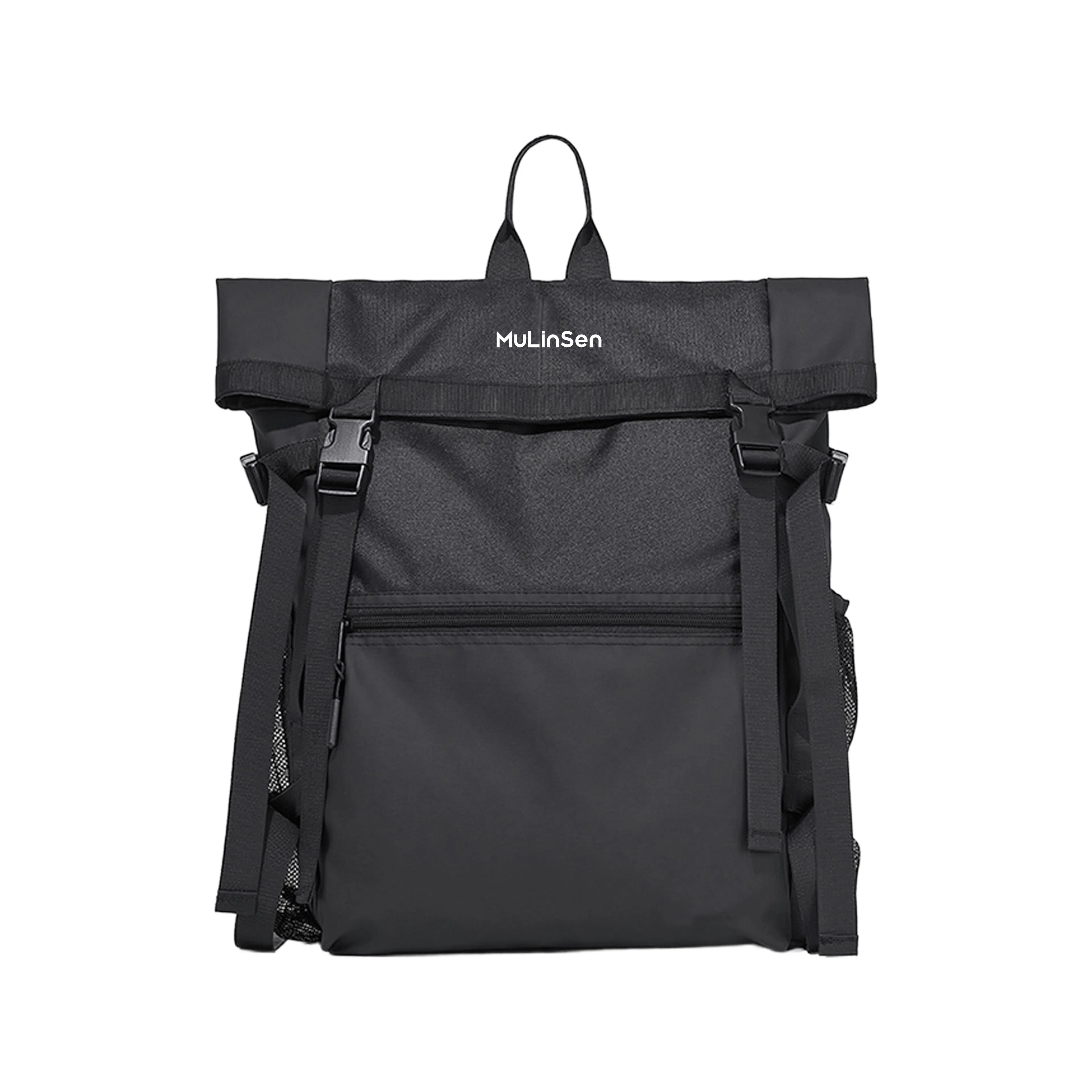 木林森 时尚简约纯色大容量 尼龙 双肩包 常规 男女同款情侣款 多色