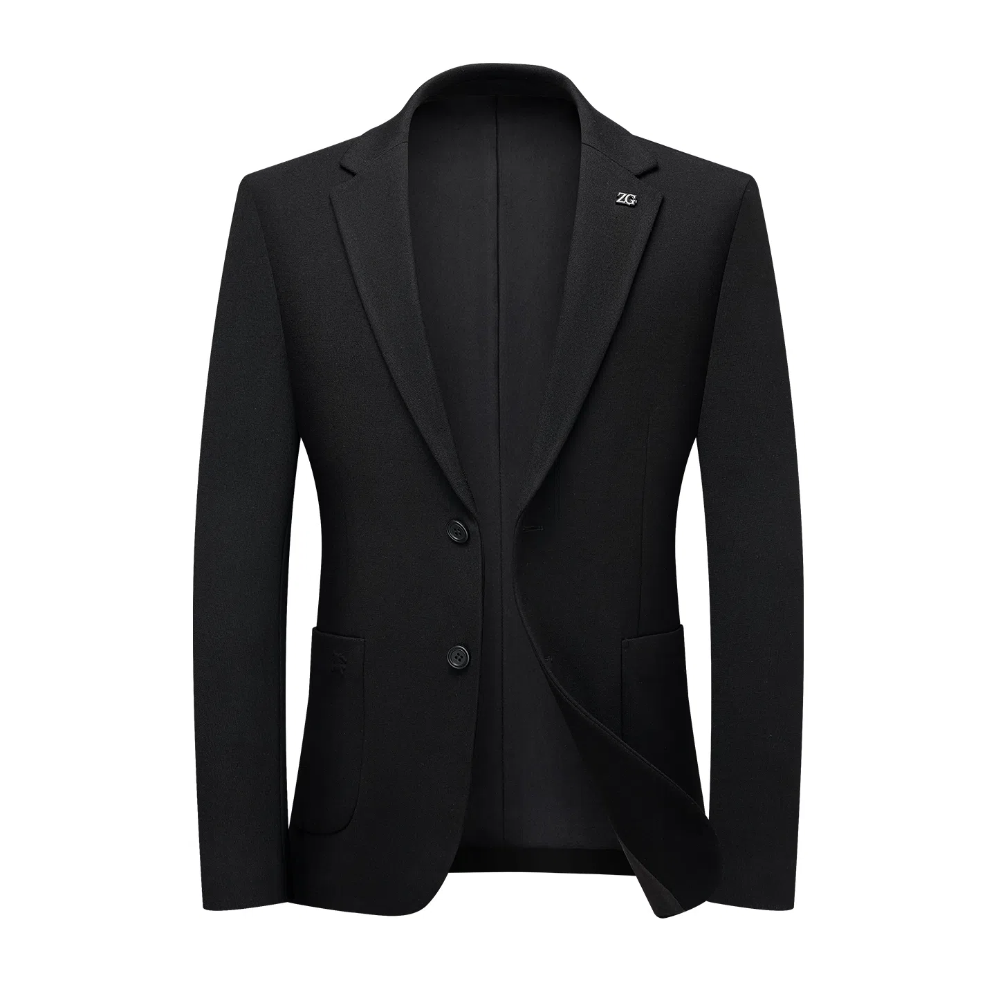 老爷车 秋冬季商务休闲外套纯色经典平驳领婚宴正装上衣西装 男款