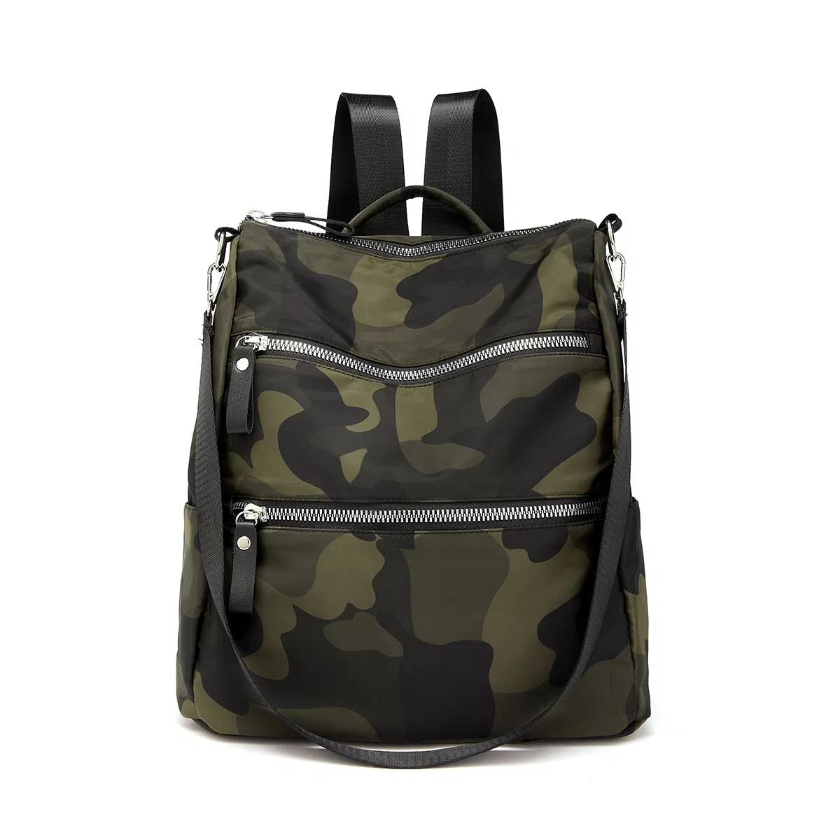 红蜻蜓 轻便旅行可装笔记本大容量多功能 织物 书包双肩包 常规 男女同款情侣款 黑色/咖啡色